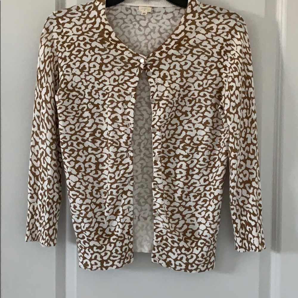 FINAL SALE!🎉J. CREW JACKIE ANIMAL PRINT CARDIGAN